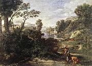 POUSSIN, Nicolas Landscape with Diogenes af